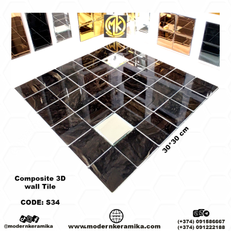 S34 դեկորատիվ 3դի սալիկ